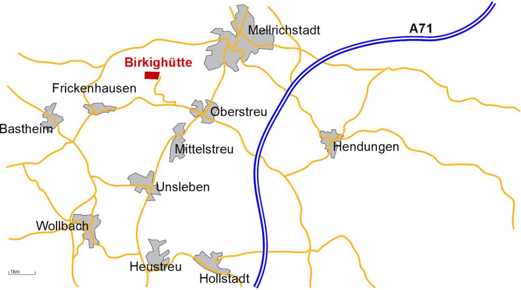 Karte Lage Birkighütte